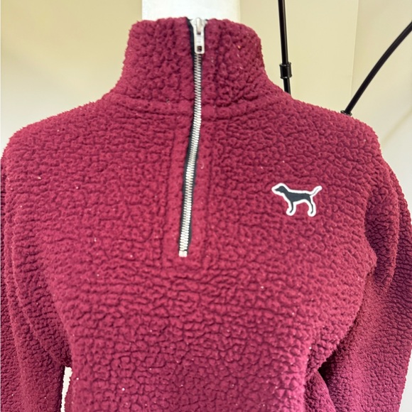 Victoria's Secret Victorias Secret Pink Sherpa Boyfriend Quarte - Picture 5 of 14